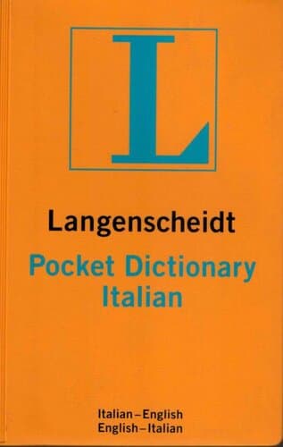 Langenscheidt Pocket Dictionary Italian