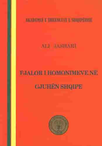 Fjalor I Homonimeve Ne Gjuhen Shqipe