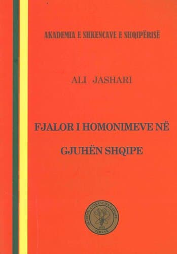 Fjalor I Homonimeve Ne Gjuhen Shqipe
