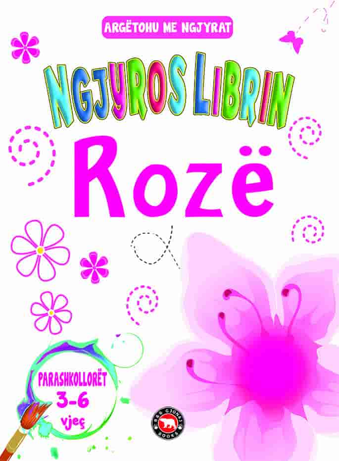 Argetohu me ngjyrat Ngjyros librin ROZE
