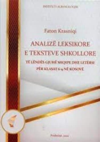 Analize Leksikore E Teksteve Shkollore