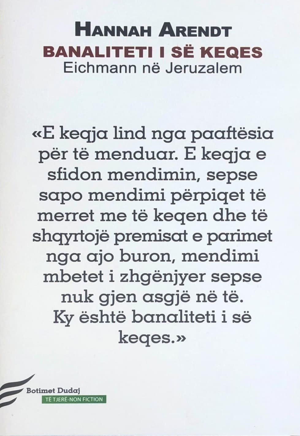 Banaliteti i se keqes